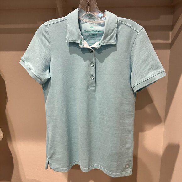 Tommy Bahama Light Blue Short Sleeve Polo S/P - Picture 1 of 5
